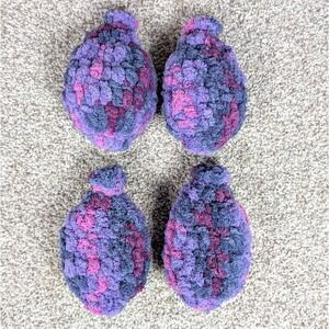 Handmade Crochet Water Balloons Reusable Water Fight‎ Fun Purple Sunset